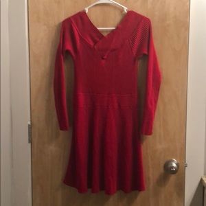 Red Sweater Dress